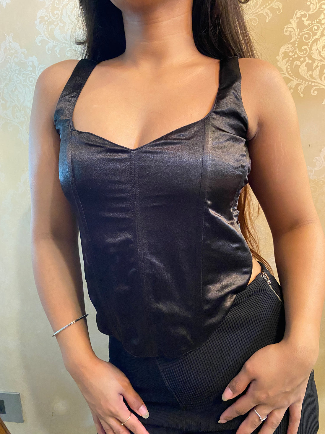 Eka Black Corset Top