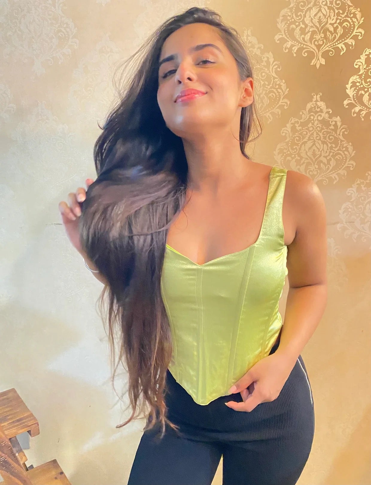Eka Green Corset Top